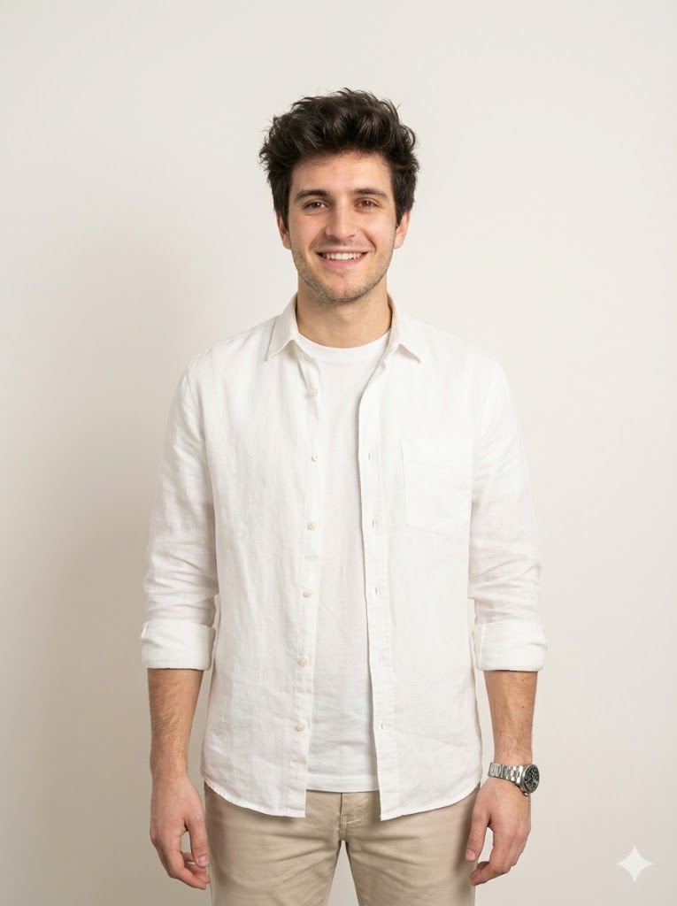 Original hairstyle before AI visualization