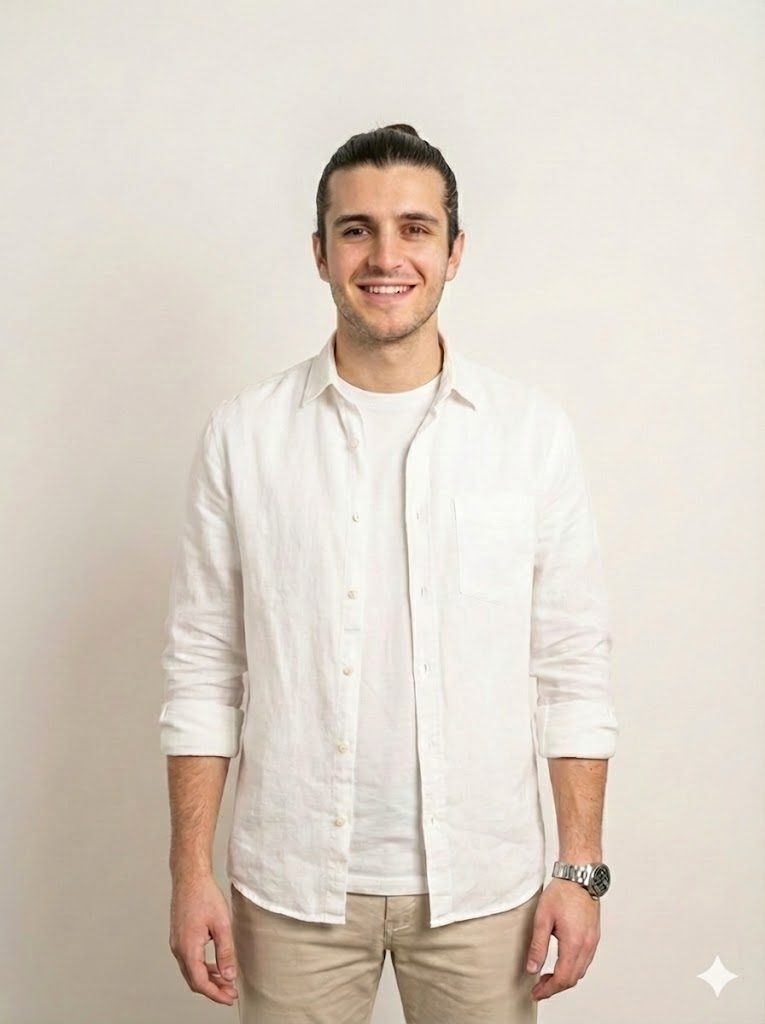 AI hairstyle visualization: Man Bun