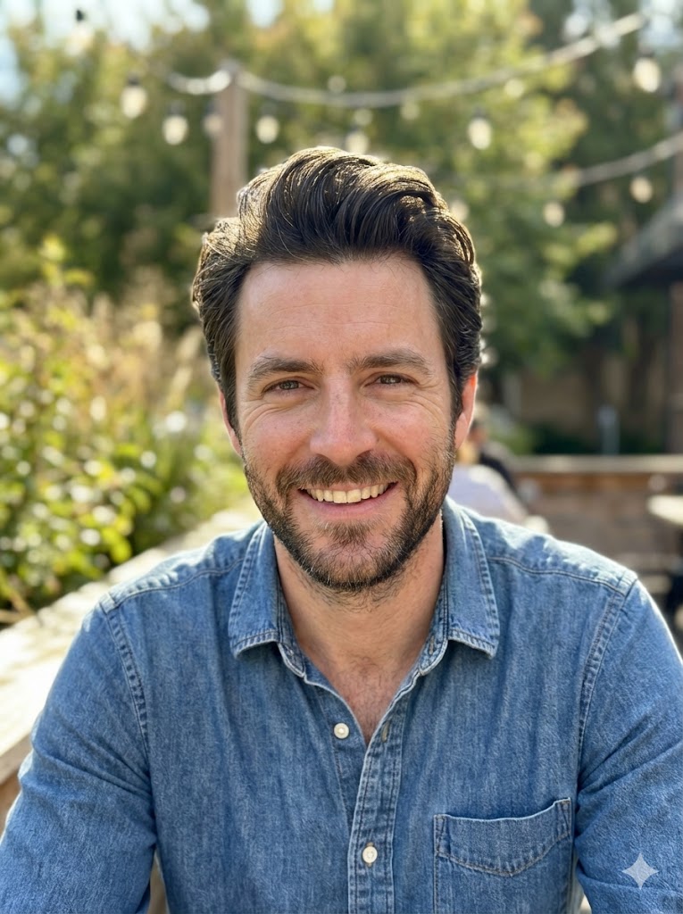 AI enhanced portrait in Socials style